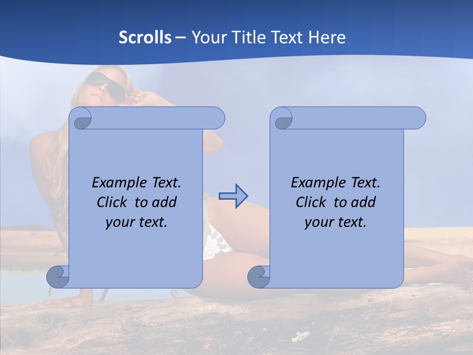 Pacific Sand Love PowerPoint Template