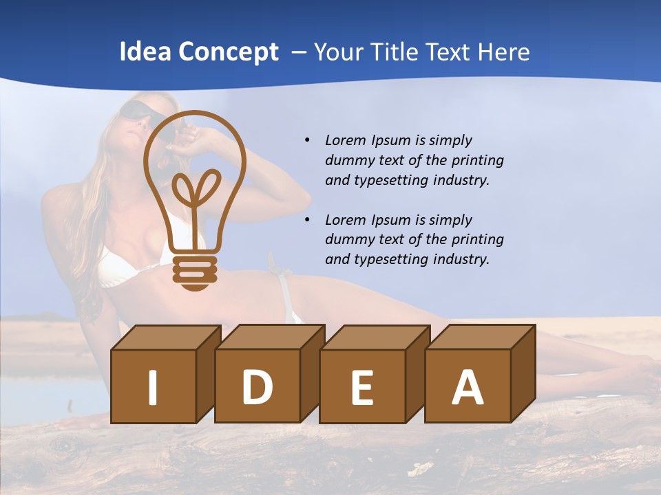 Pacific Sand Love PowerPoint Template