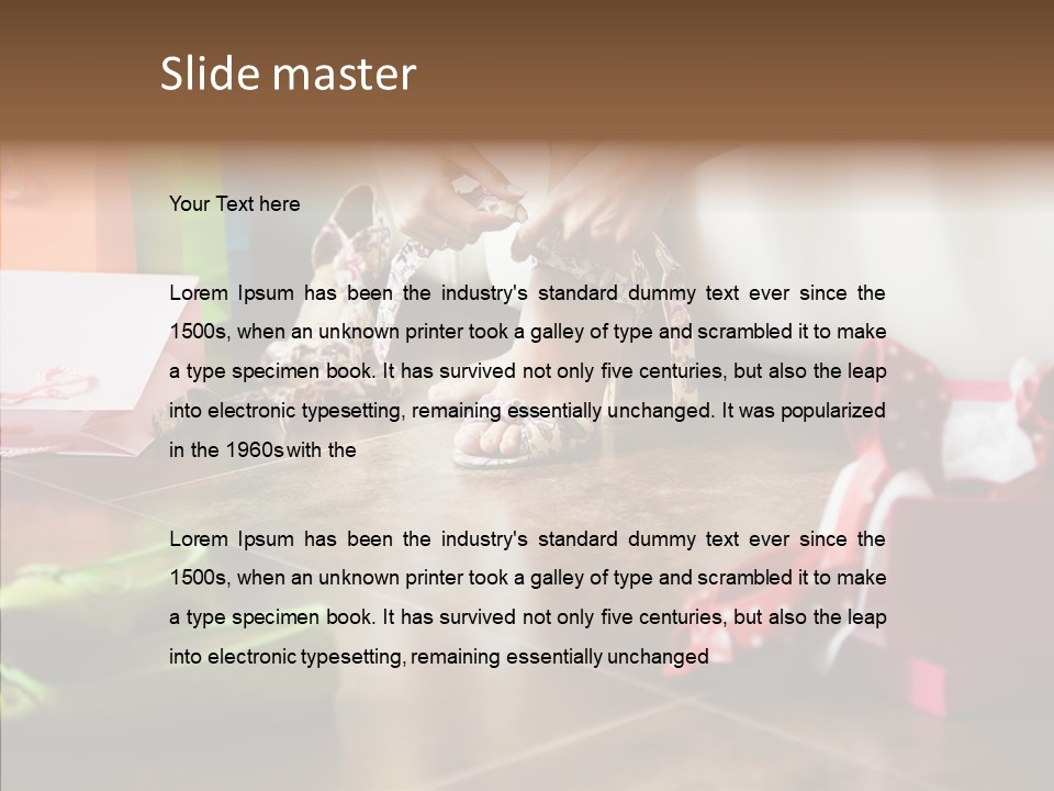 Color Side Unrecognizable PowerPoint Template
