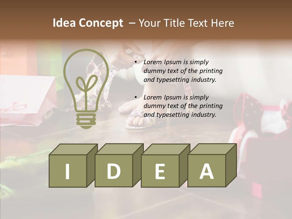 Color Side Unrecognizable PowerPoint Template