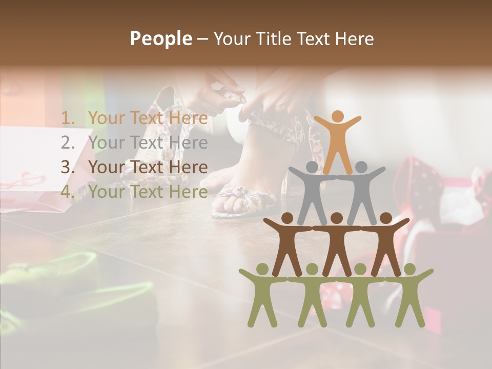 Color Side Unrecognizable PowerPoint Template