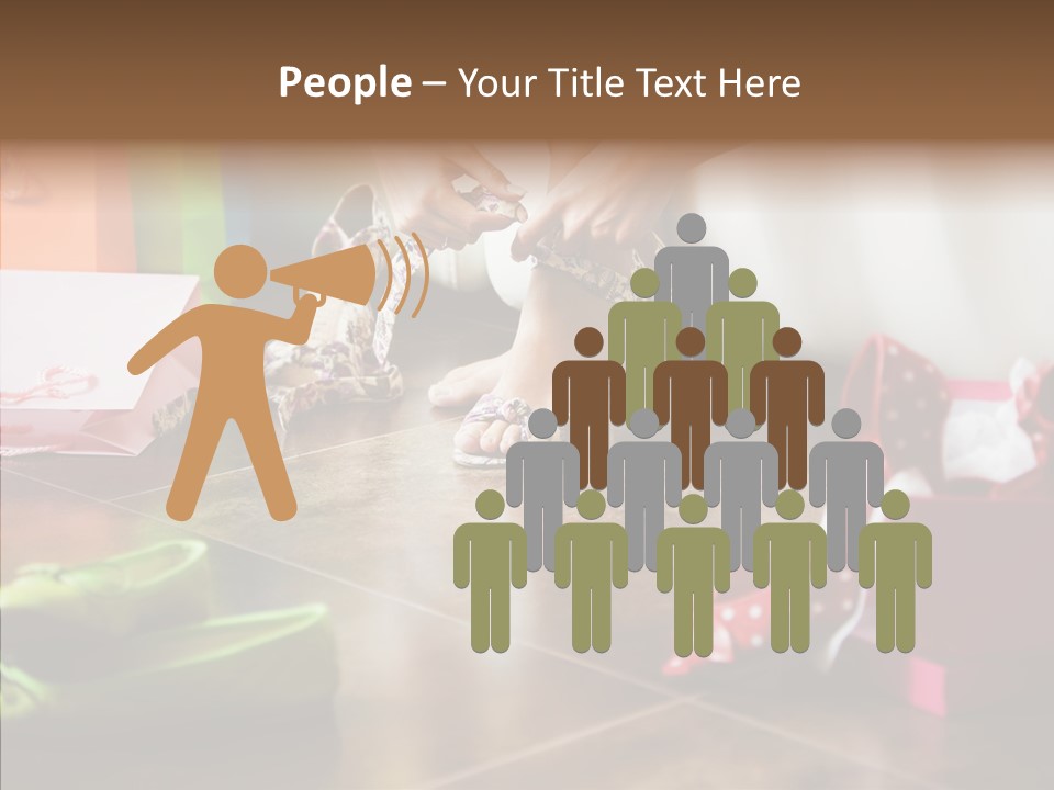 Color Side Unrecognizable PowerPoint Template