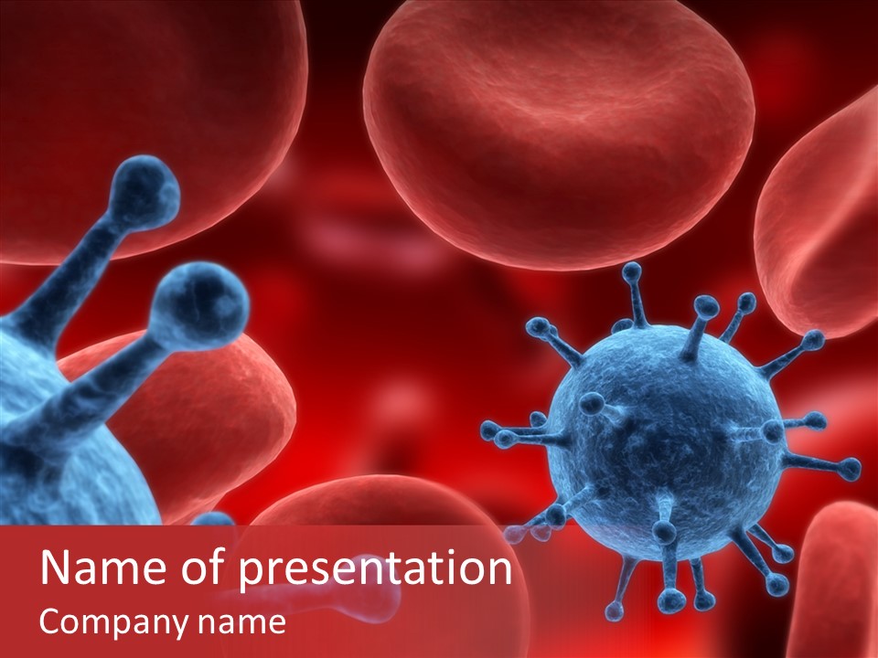 Robots Microbe Human PowerPoint Template