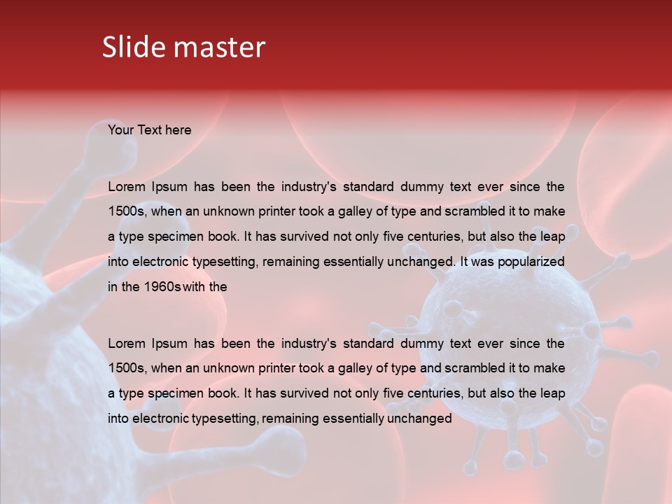 Robots Microbe Human PowerPoint Template