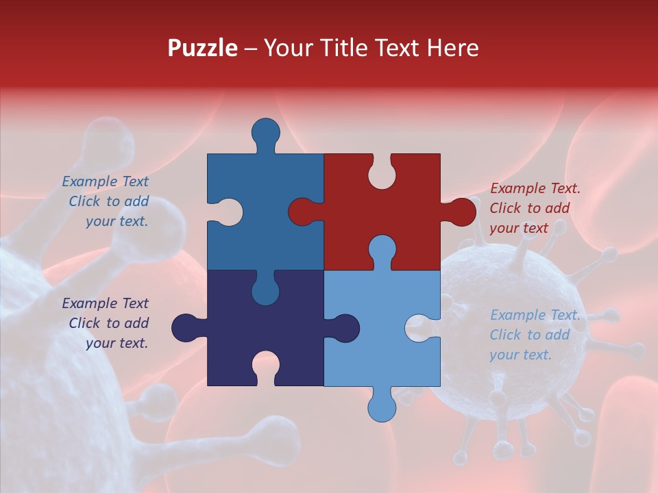 Robots Microbe Human PowerPoint Template