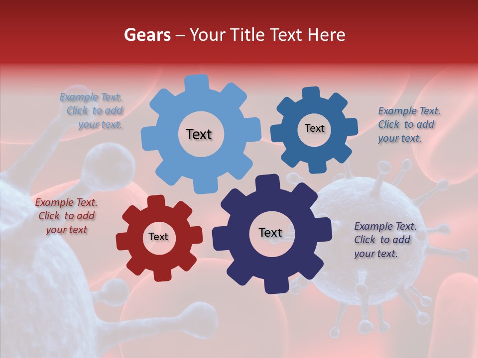 Robots Microbe Human PowerPoint Template