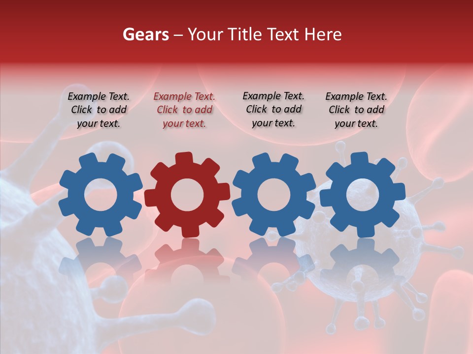 Robots Microbe Human PowerPoint Template