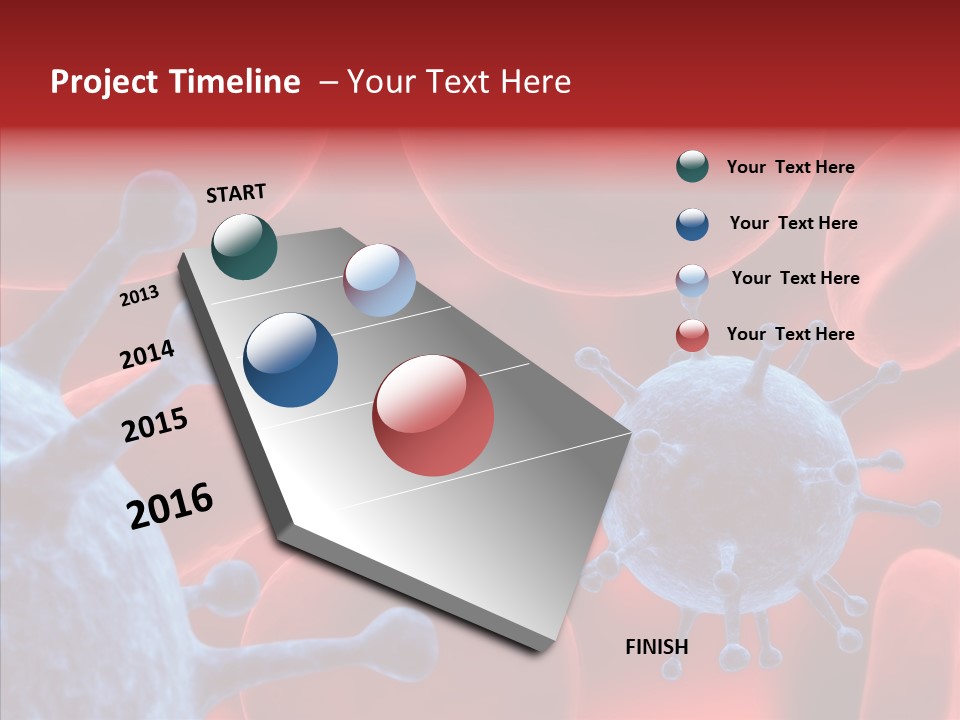 Robots Microbe Human PowerPoint Template