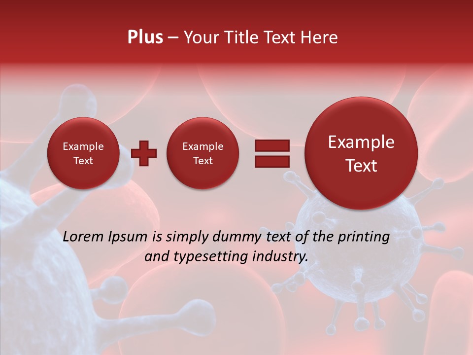 Robots Microbe Human PowerPoint Template