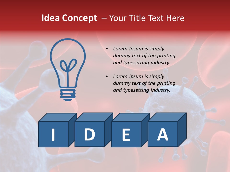 Robots Microbe Human PowerPoint Template