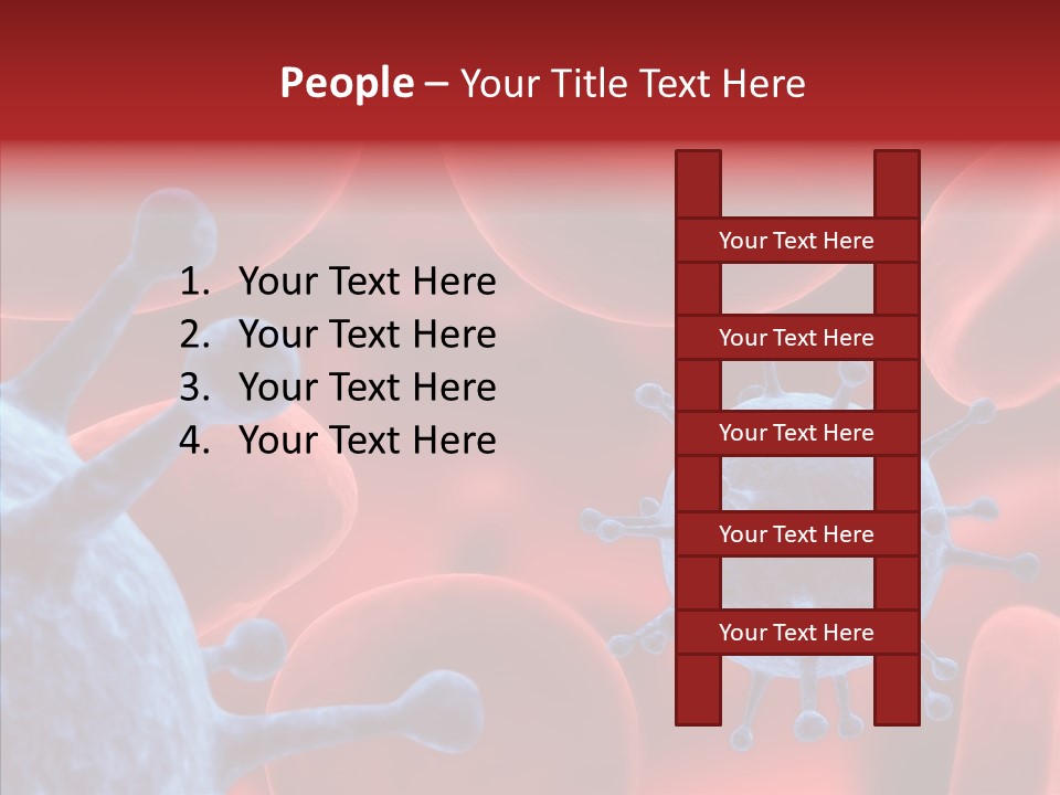 Robots Microbe Human PowerPoint Template