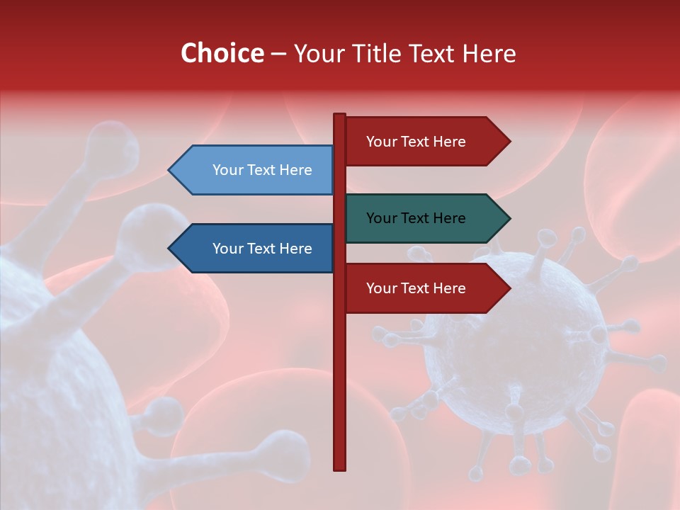 Robots Microbe Human PowerPoint Template