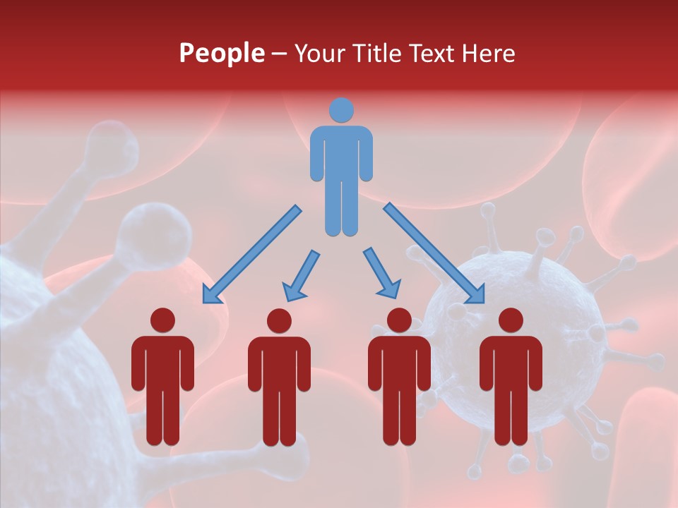Robots Microbe Human PowerPoint Template