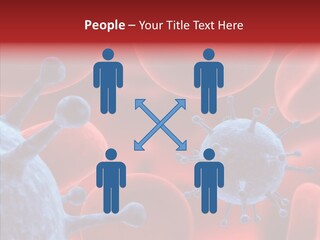 Robots Microbe Human PowerPoint Template