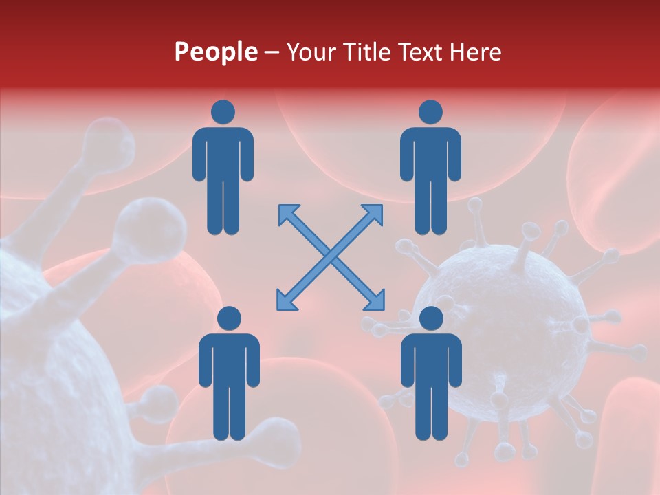 Robots Microbe Human PowerPoint Template