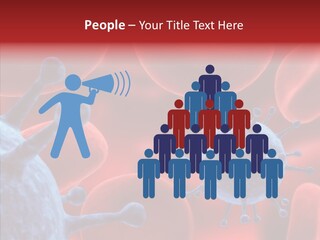 Robots Microbe Human PowerPoint Template