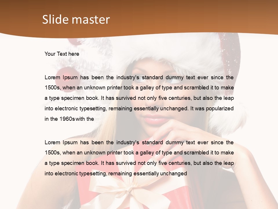 Joyful Xmas Tree PowerPoint Template