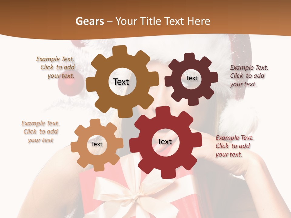 Joyful Xmas Tree PowerPoint Template