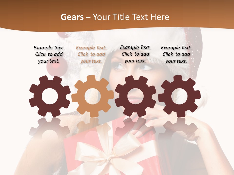 Joyful Xmas Tree PowerPoint Template