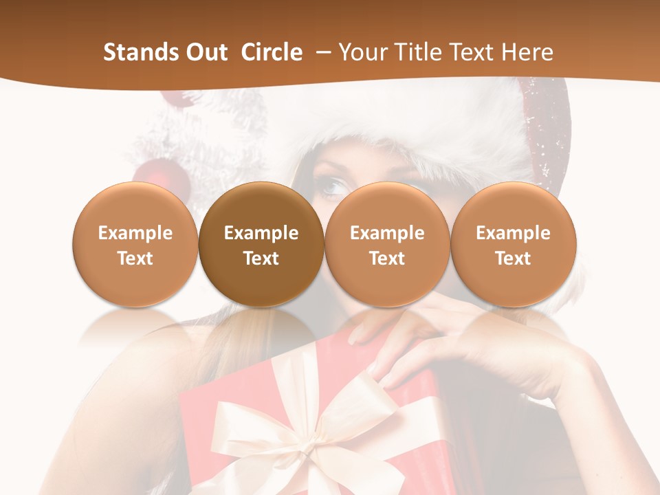 Joyful Xmas Tree PowerPoint Template