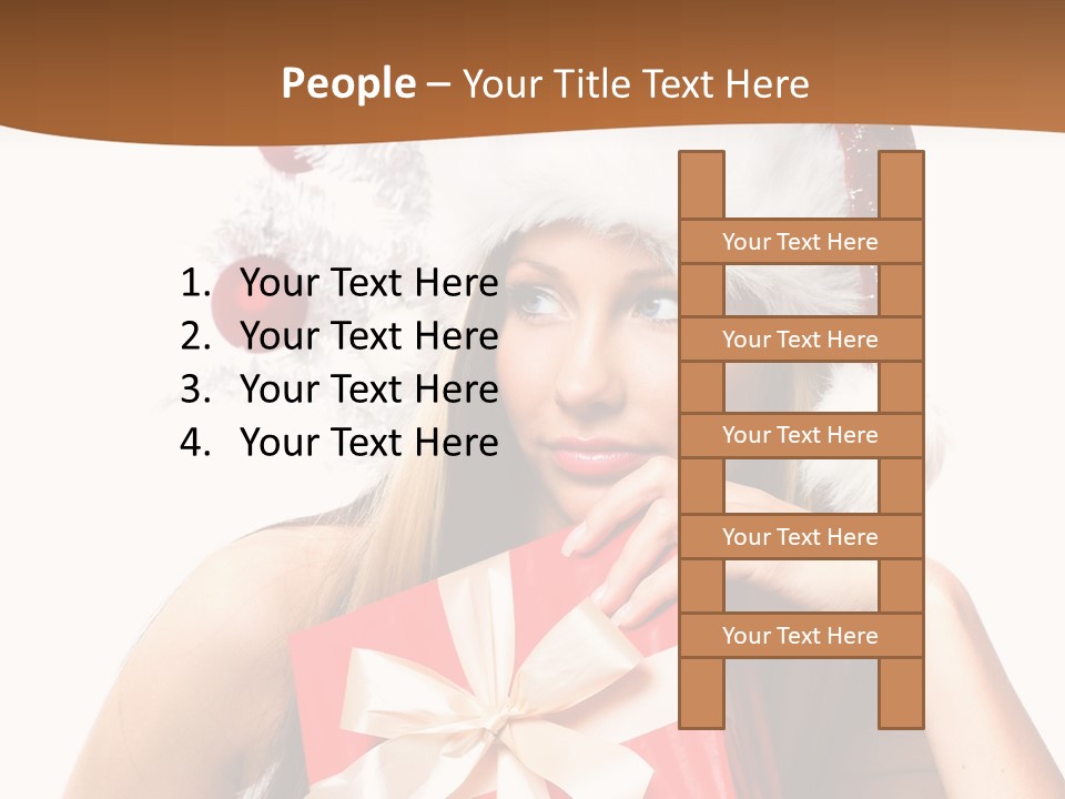 Joyful Xmas Tree PowerPoint Template