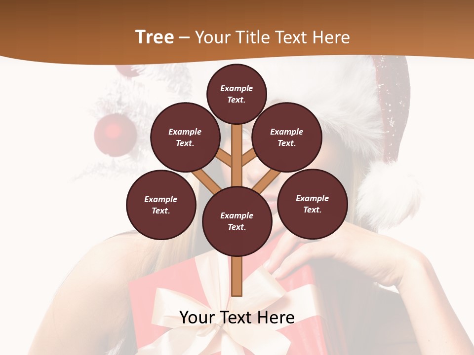 Joyful Xmas Tree PowerPoint Template