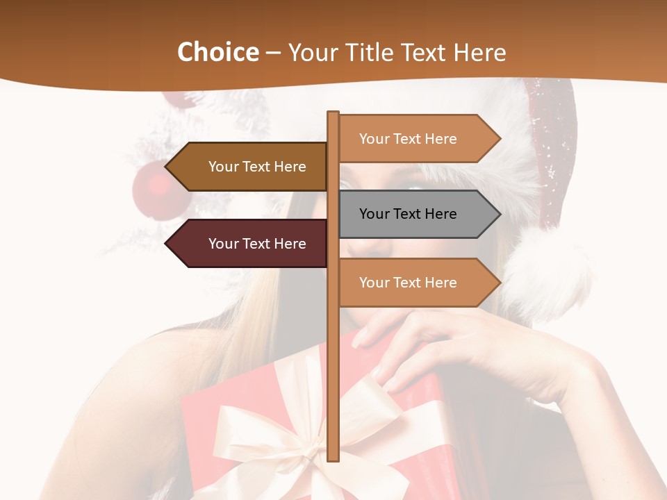 Joyful Xmas Tree PowerPoint Template