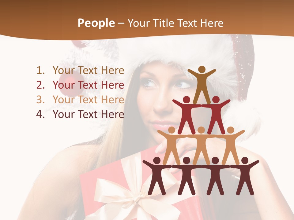 Joyful Xmas Tree PowerPoint Template