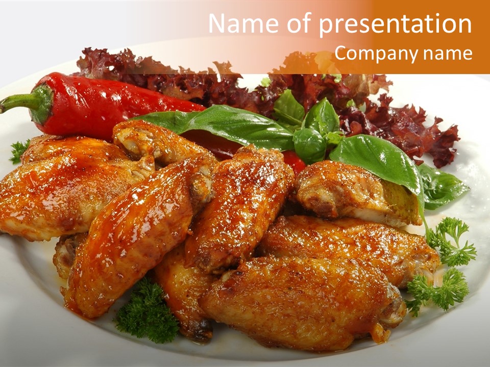 Restaurant Fowl Background PowerPoint Template