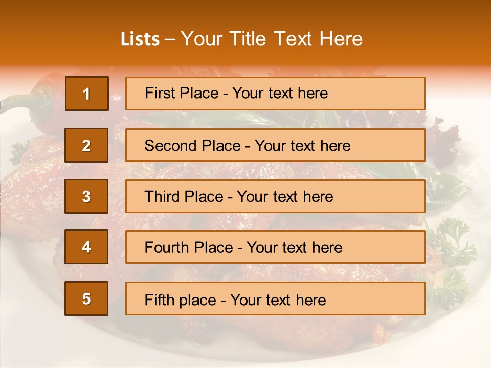 Restaurant Fowl Background PowerPoint Template