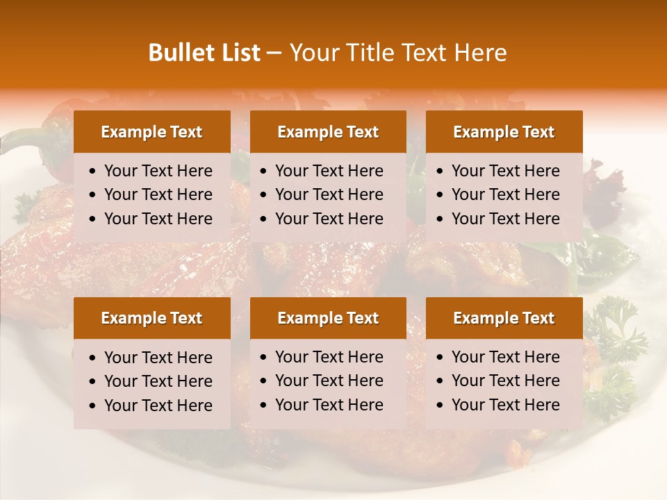 Restaurant Fowl Background PowerPoint Template