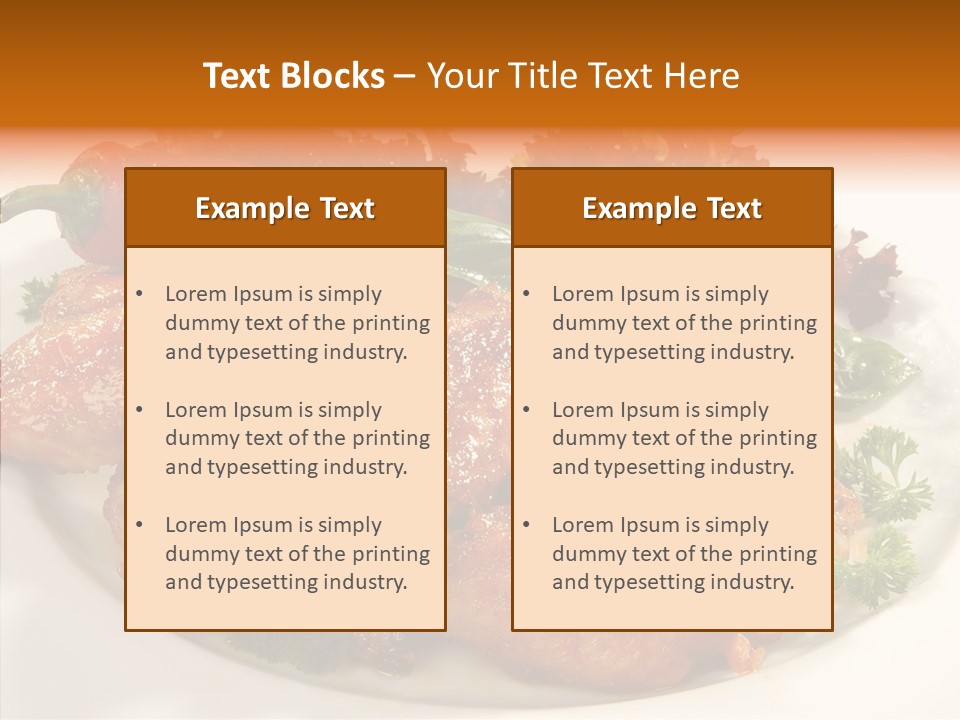 Restaurant Fowl Background PowerPoint Template