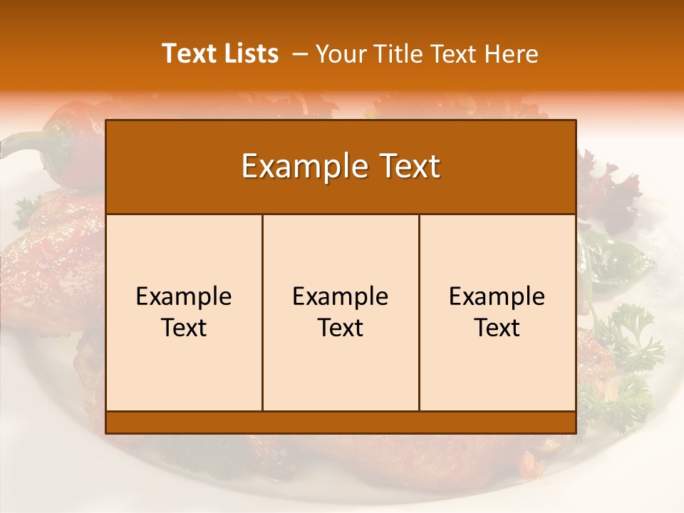 Restaurant Fowl Background PowerPoint Template