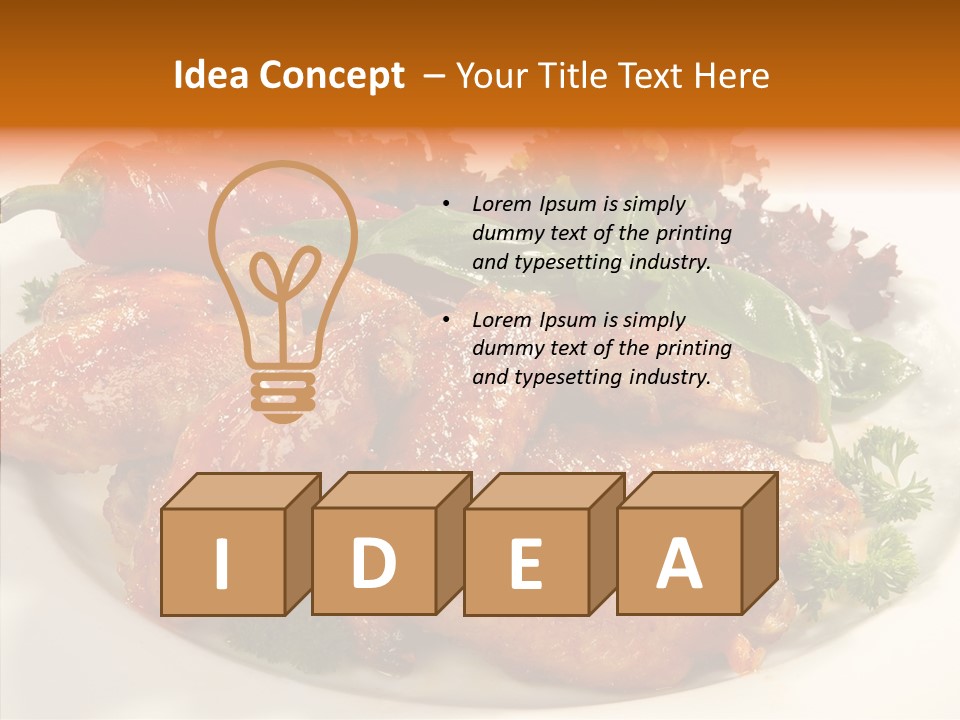 Restaurant Fowl Background PowerPoint Template