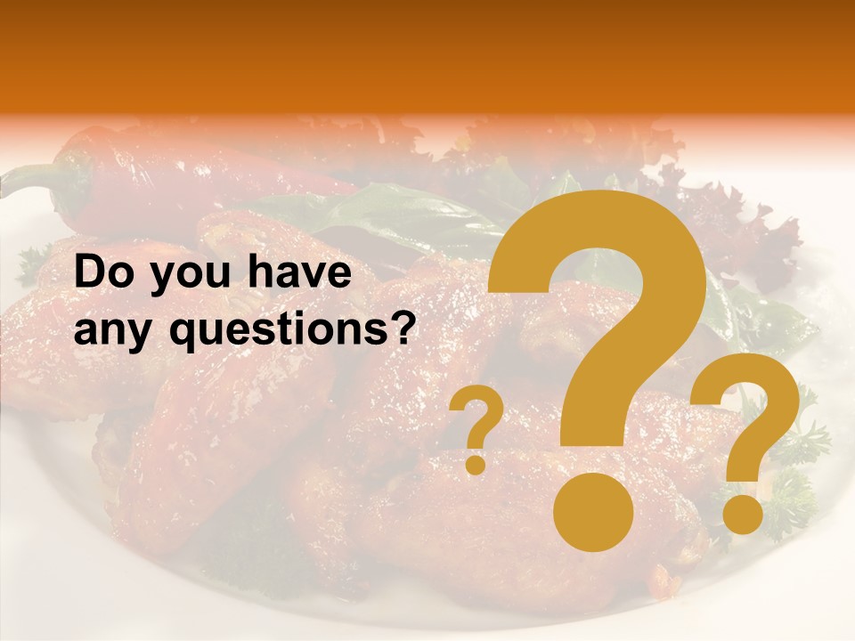 Restaurant Fowl Background PowerPoint Template