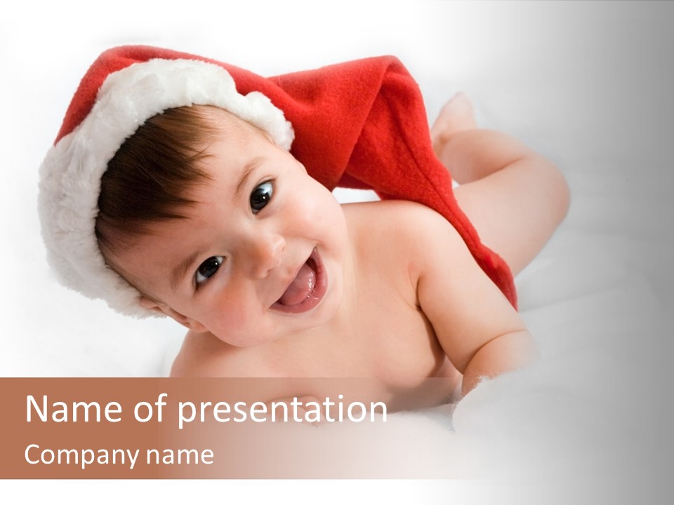 Celebration Holiday Hat PowerPoint Template
