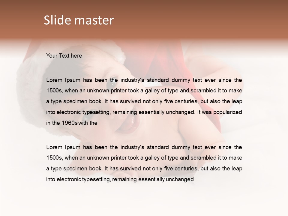 Celebration Holiday Hat PowerPoint Template