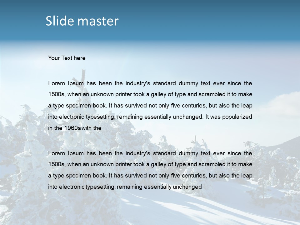 Park Freeze December PowerPoint Template