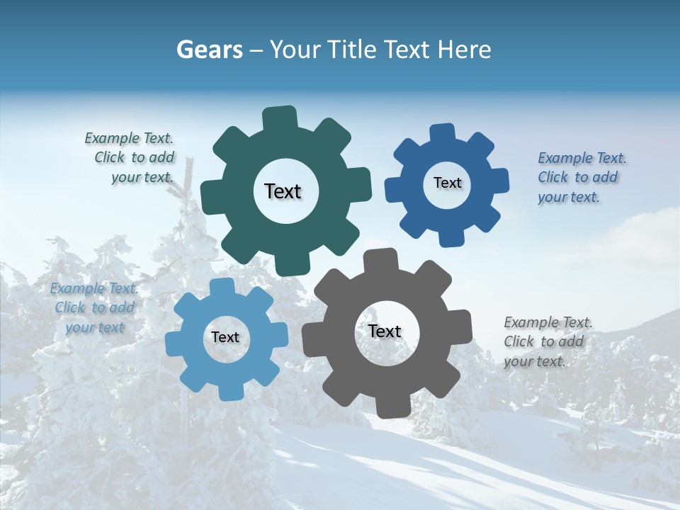 Park Freeze December PowerPoint Template