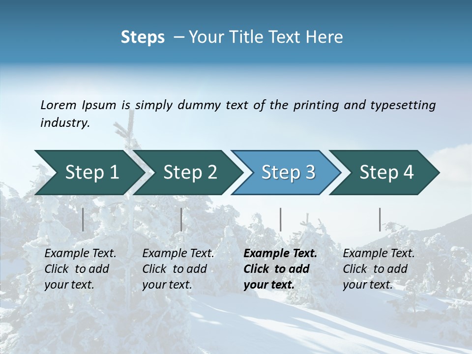 Park Freeze December PowerPoint Template
