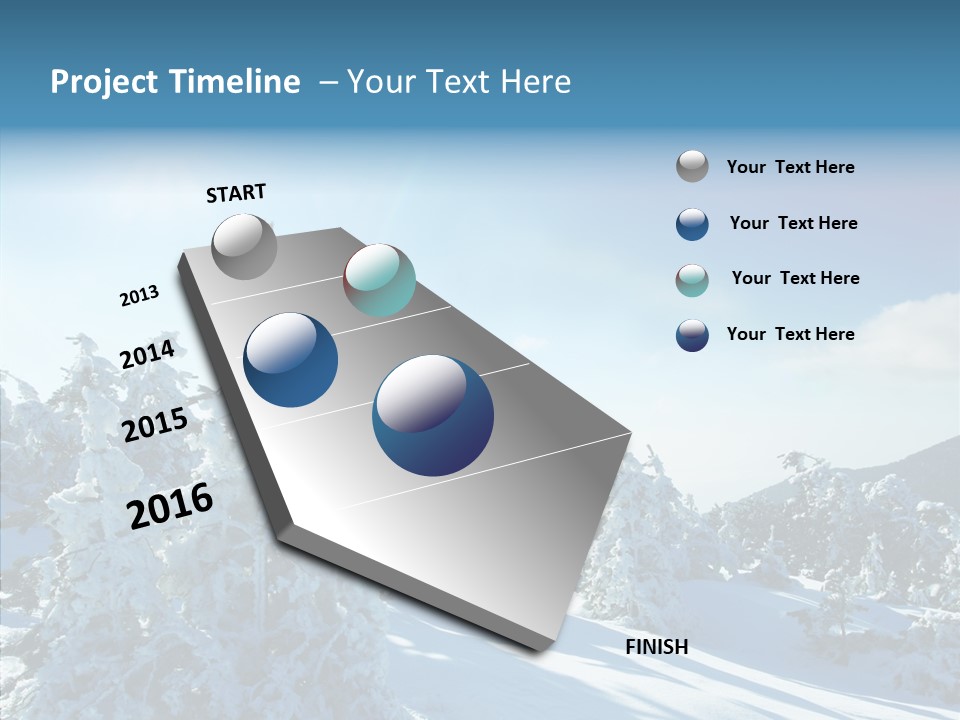 Park Freeze December PowerPoint Template