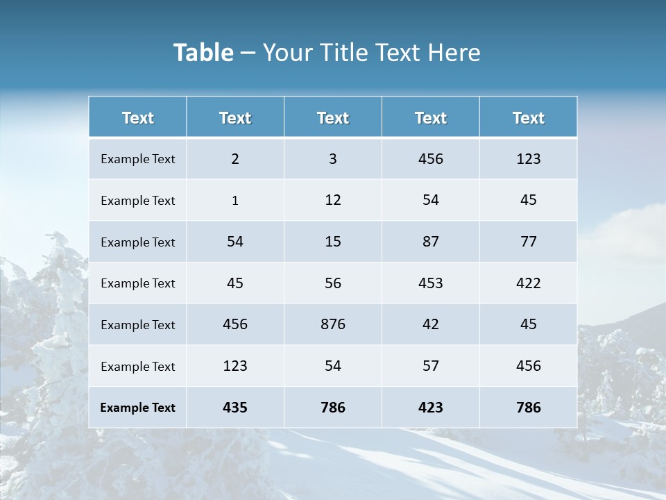 Park Freeze December PowerPoint Template