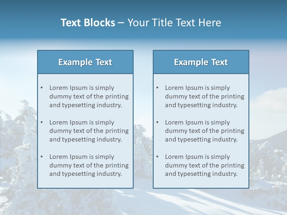 Park Freeze December PowerPoint Template