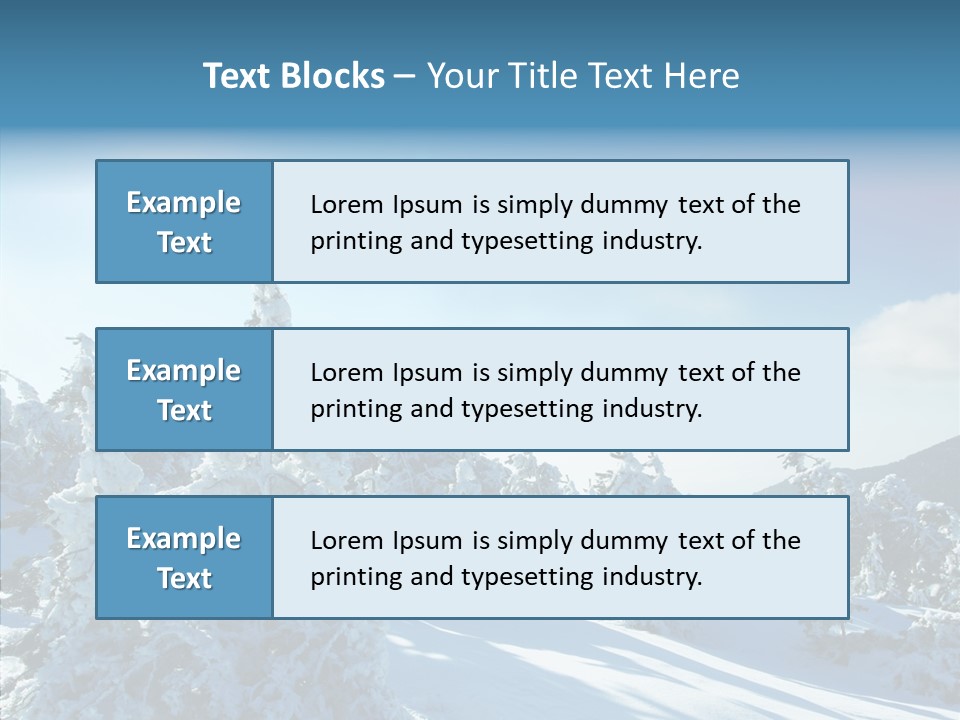 Park Freeze December PowerPoint Template