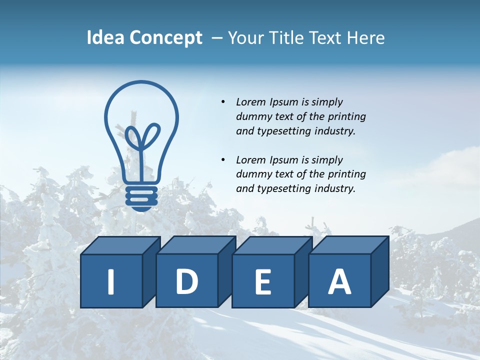 Park Freeze December PowerPoint Template