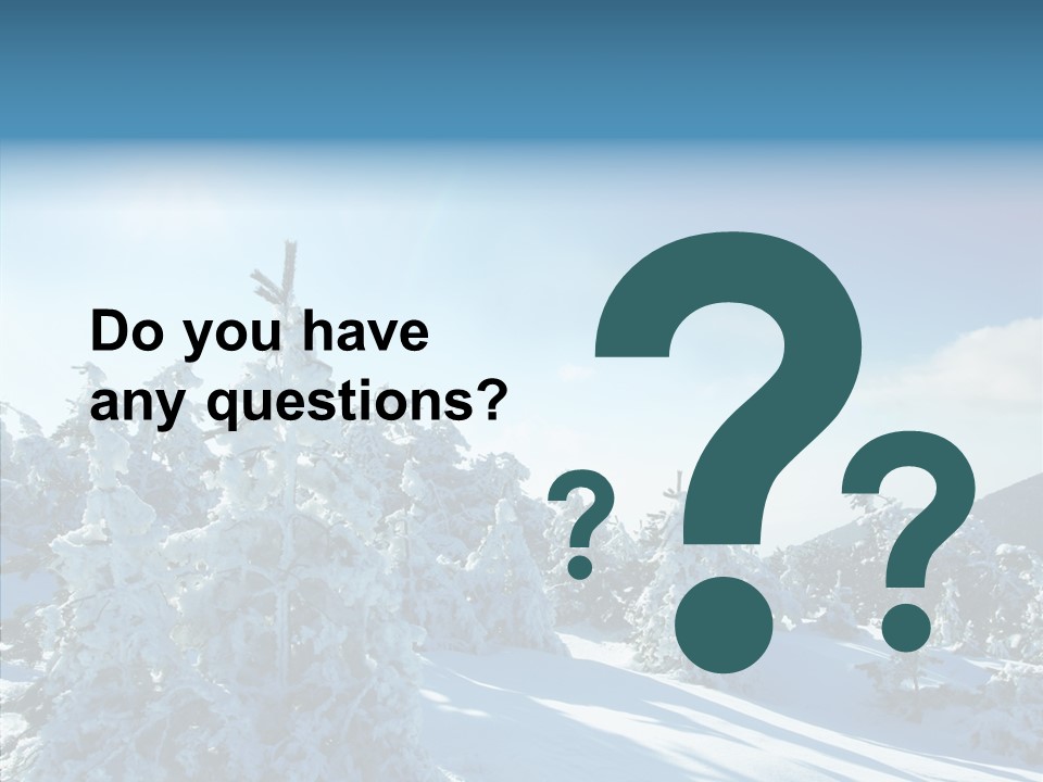 Park Freeze December PowerPoint Template