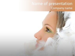 Smiling Face Purity PowerPoint Template