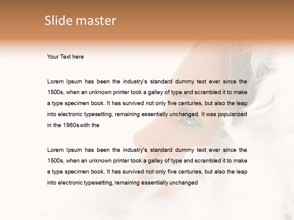 Smiling Face Purity PowerPoint Template