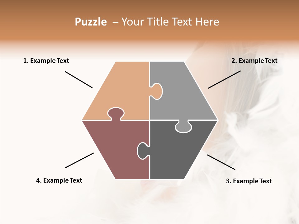 Smiling Face Purity PowerPoint Template