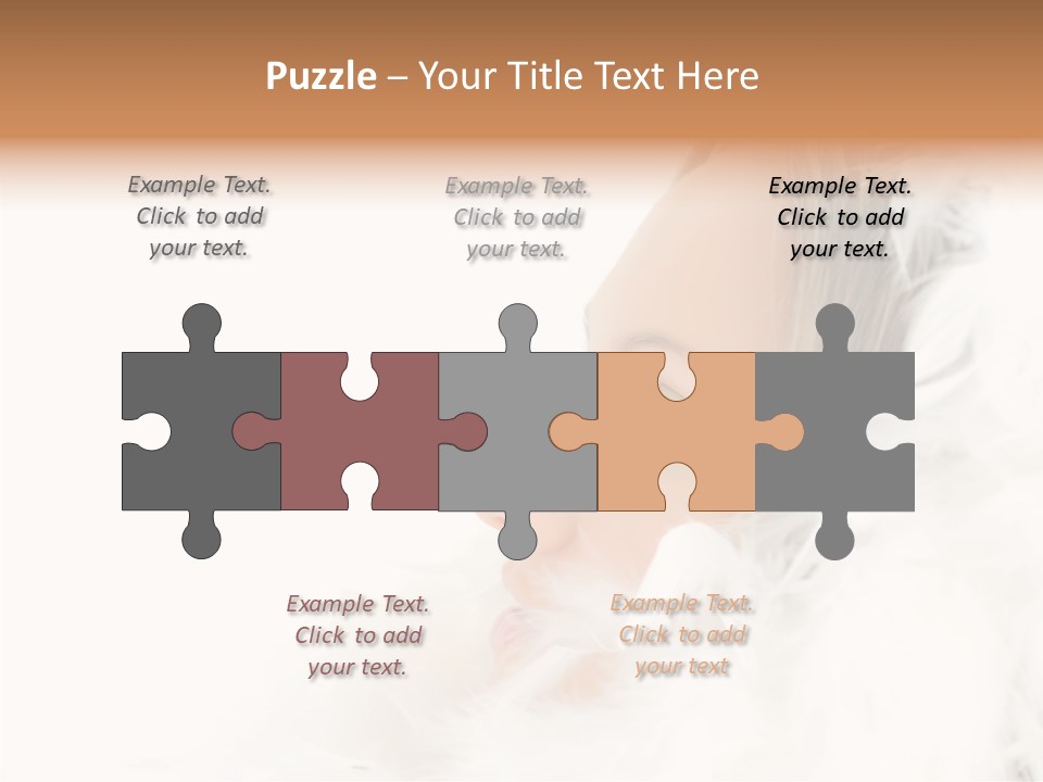 Smiling Face Purity PowerPoint Template